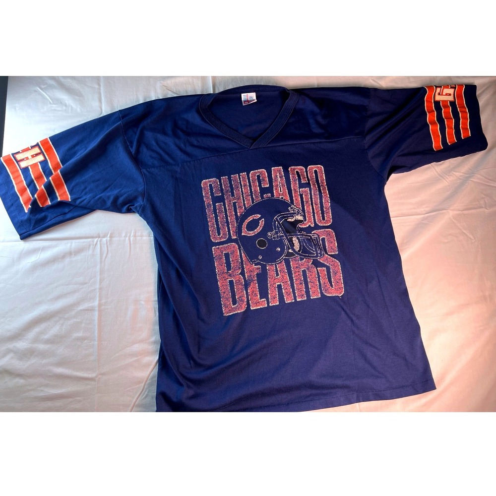 Garan Chicago Bears Jersey Mens XL Blue Good Vintage NFL Football 50/50 USA